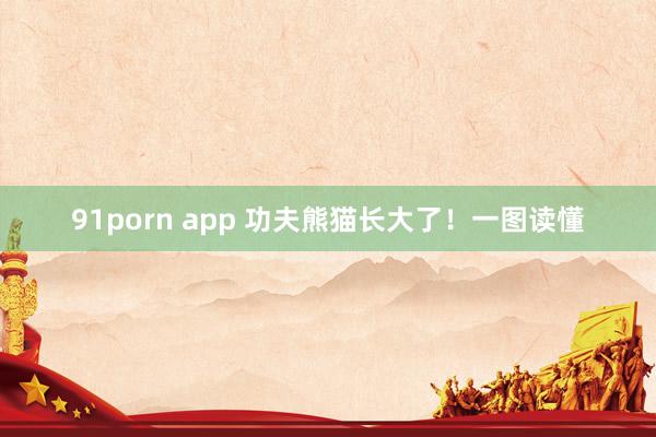 91porn app 功夫熊猫长大了！一图读懂