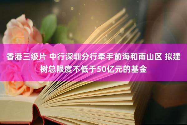 香港三级片 中行深圳分行牵手前海和南山区 拟建树总限度不低于50亿元的基金