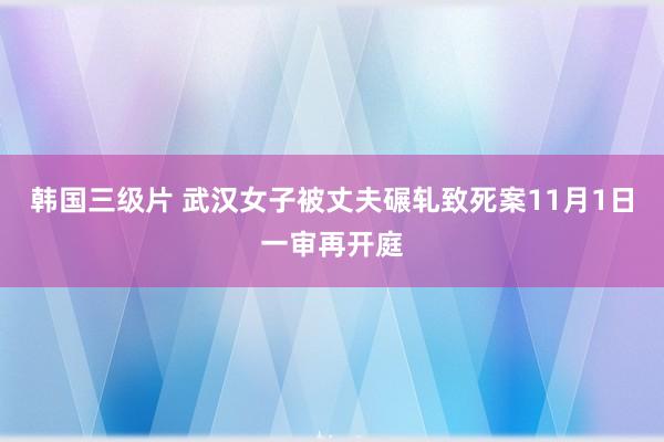 韩国三级片 武汉女子被丈夫碾轧致死案11月1日一审再开庭