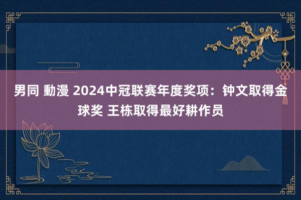 男同 動漫 2024中冠联赛年度奖项：钟文取得金球奖 王栋取得最好耕作员