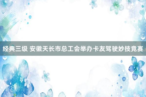 经典三级 安徽天长市总工会举办卡友驾驶妙技竞赛