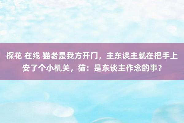 探花 在线 猫老是我方开门，主东谈主就在把手上安了个小机关，猫：是东谈主作念的事？