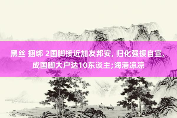 黑丝 捆绑 2国脚接近加友邦安， 归化强援自宣， 成国脚大户达10东谈主;海港凉凉