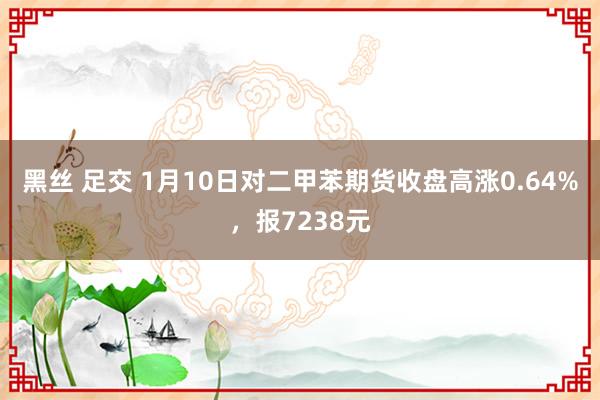 黑丝 足交 1月10日对二甲苯期货收盘高涨0.64%，报7238元