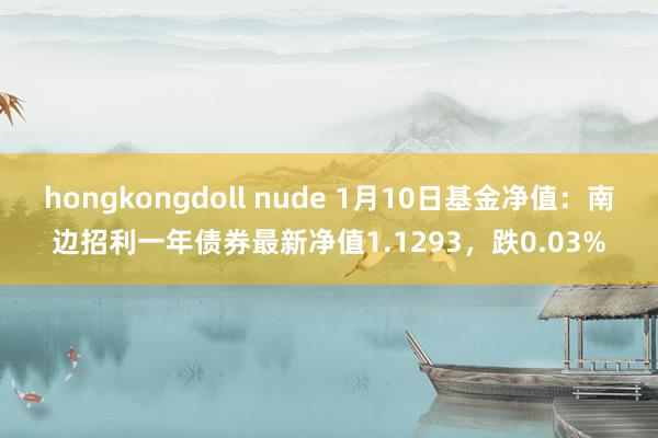 hongkongdoll nude 1月10日基金净值：南边招利一年债券最新净值1.1293，跌0.03%