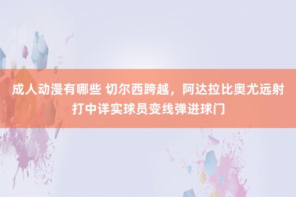 成人动漫有哪些 切尔西跨越，阿达拉比奥尤远射打中详实球员变线弹进球门